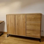 Loft style oak chest of drawers MERIS IV (2)(1)