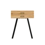 Oak console with two drawers