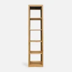 Dębowy słupek regał z półkami MOCCA 1 (1)