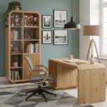 omnis regał i biurko z drewna dębowego (2)