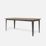 oak extending table with metal base VIVA II (4)