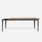 oak extending table with metal base VIVA II (6)