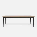 oak extending table with metal base VIVA II (7)