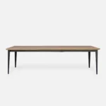 oak extending table with metal base VIVA II (8)