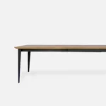 oak extending table with metal base VIVA II (9)