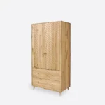 Two-door oak wardrobe with drawers AXEL (3)