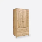 Two-door oak wardrobe with drawers AXEL (5)