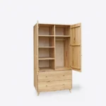 Two-door oak wardrobe with drawers AXEL (8)