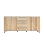 Oak chest of drawers with 4 drawers and 2 cabinets NESS II (1)(1)