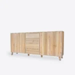 Oak chest of drawers with 4 drawers and 2 cabinets NESS II (3)