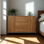 komoda adeo IV z płyty i drewna dębowego (1)
