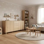 ness II komoda dębowa na nóżkach (1)