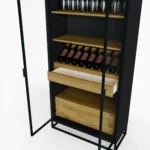 Nowoczesna witryna na alkohol barek do salonu NEMIR II (6)(1)