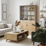 dębowy kredens MONTE II i stolik CLEO