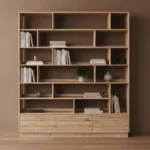 regał dębowy z szufladami VITA II