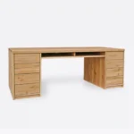 Oak desk DAVOS III with 8 drawers (8)