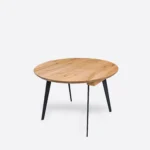 VITA II oak round folding table (1)