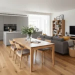 Extendable oak dining table DANTE I - Image 4