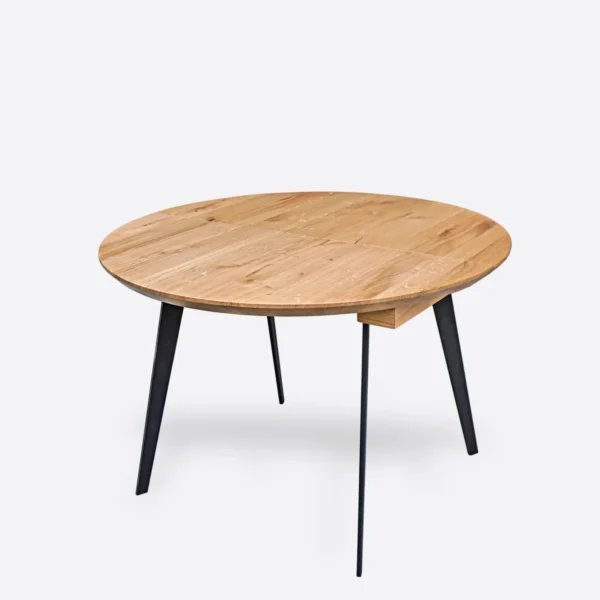 VITA II oak round folding table (2)