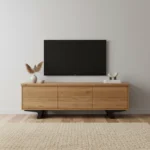 dębowa szafka rtv styl loft VITA I (1)