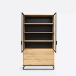 oak cabinet with 3 drawers MERIS IV (2)