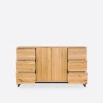 Solid Oak Chest of Drawers MERIS V (4)