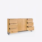 Solid Oak Chest of Drawers MERIS V (5)